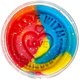 Resim Childgen 125gr Oyun Hamuru - Mermer Desenli işıltılı Gökkuşağı 