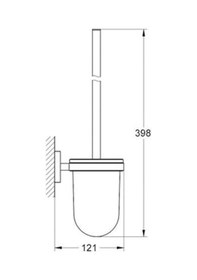 Resim Grohe Essentials Tuvalet Fırçalığı - 40374001 