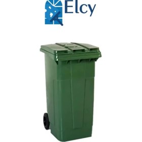 Resim Elcy 240 Lt Yeşil Çöp Konteyneri (Isıya Dayanıklı) 