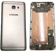 Resim Gmr Samsung Galaxy C9 , C9 Pro Kasa Arka Pil Kapak Sm-c9000 Gold Full Kasa 