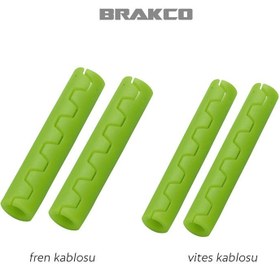 Resim Brakco MBP-49/50 4'lü Kablo Koruma - Yeşil 