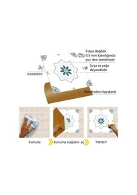 Resim Kendinden Yapışkanlı Casablanca Desenli Pvc Karo 30x30 Cm 11 Adet 1m2 