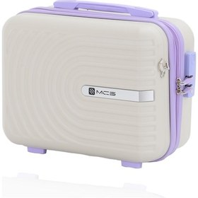 Resim Mçs Polipropilen 2li Valiz Seti Kabin & Makyaj V374 S21yy1000134-set 10729 Kemik/lila Kemik - Lila 