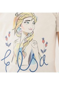 Resim Frozen D4803-2 Çocuk Krem Pijama 