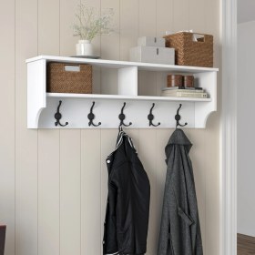 Resim Rani P2 Modern Portmanto Duvar Askısı Beyaz Vestiyer 120 Cm 