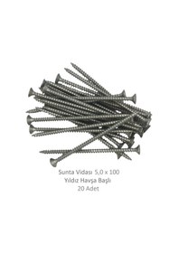 Resim Adilon Sunta Vidası, 5,0 X 100 Mm, 20 Adet, Yhb Vida 5 x 100 