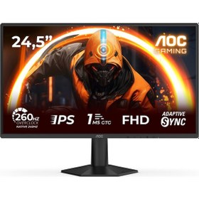 Resim Aoc 25G50Z 24.5" 260hz Oc 1ms HDMI Dp Adaptive Sync Hdr10 FHD Fast Ips Gaming Monitör Ölü Pixel (Teşhir) 