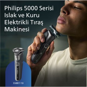 Resim Philips Shaver Series 5000 Islak Ve Kuru Elektrikli Tıraş Makinesi, Sinekkaydı Tıraş, Skin Iq Teknolojisi 