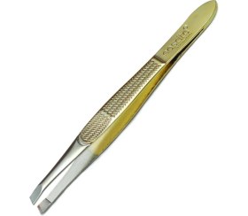 Resim Nascita Yan Ağızlı Cımbız -033 Hassas Tüy Dökücüsü Sarı Renkli Kullanım Kolaylığı 