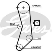 Resim GATES 5030XS Triger Kayisi 104 Dis ( Opel : Ascona C 1.3 ) 46474432 (WK823395) 