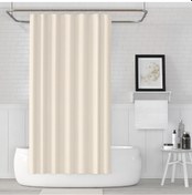 Resim Zethome Jackline Banyo Duş Perdesi 0010 Krem Tek Kanat 1X180X200 Krem 