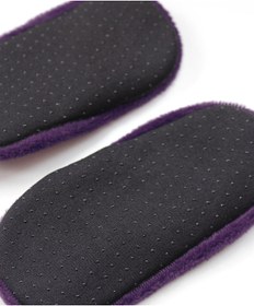 Resim UNLIMITED LEGWEAR Mor Peluş Altı Kaymaz Taban Çocuk Ev Patiği 