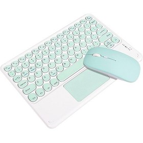 Resim Skycity Kablosuz Bluetooth 3.0 Klavye Ve Fare Seti - 10m Menzil, 3 Dpı Ayarı, İnsan Mekaniği, İos/android/windows Uyumlu, Yeşil Diğer 