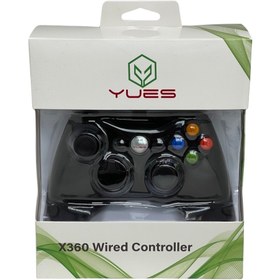 Resim YUES Xbox 360 Gamepad Oyun Kolu Kablolu Joystick 