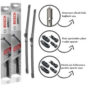 Resim Bmw 4 Serisi F32/F33/F36 2016 Model Bosch Aeroeco Muz Silecek Takımı 