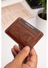 Resim Newish Polo Erkek Hakiki Deri Cüzdan Ve Kartlık New182 - Taba 