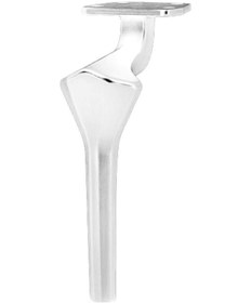 Resim Elmas Lüx Metal Ayak 21 Cm Krom Mobilya Koltuk Ayağı 