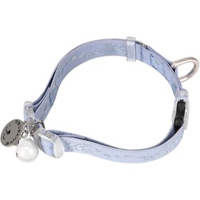 Resim Elastik, Mavi Kedi Boyun Tasması - M 