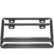 Resim Dashanshop 2 Adet Karbon Fiber Japon Oto Plaka Çerçevesi 345x190mm Su Geçirmez Paslanmaz 