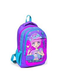 Resim Coral High Kids Mor Pembe Mavi Simli K-pop Desenli Usb'li 2'li Okul Çanta Seti Set0224316 