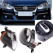 Resim Volkswagen Jetta Sis Far Seti Far Anahtarı Dahil Jetta Sis Seti Ampullü ve Duylu Nikelajlı Set 