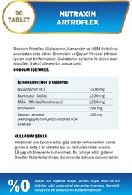 Resim Nutraxin Artroflex 90 Tablet | Glukozamin 1500 mg | Eklem & Kıkırdak Destek Formülü 