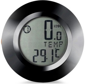Resim Schulzz Kablosuz Bisiklet Km Hız Göstergesi Sayacı Su Geçirmez LCD 4 Renk Yuvarlak Ekranlı LED Kilometre Saati 