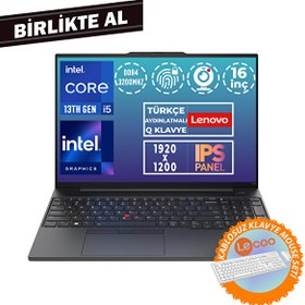 Resim Lenovo ThinkPad E16 G1 Intel Core i5-13420H 40 GB RAM 1 TB SSD 16" WUXGA FreeDOS - Kablosuz Klavye Mouse 21JN00JUTX 029 