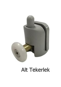 Resim Duşakabin Tekerleği Rulman Cam Kabin Alt Teker Çapı 22 Mm Gri 