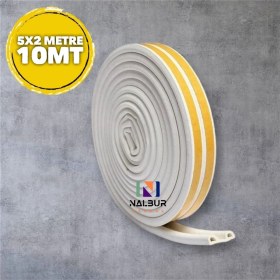 Resim Yapışkanlı 10M Beyaz Kapı ve Pencere Izolasyon Bantı 