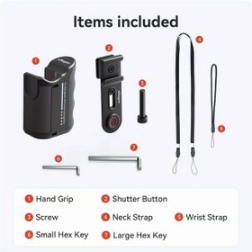 Resim Motion003 Insta360 Ace Pro Djı Osmo Action 5 Gopro 12 13 Serisi İçin Amagisn Yol Tutuşu Spor Kamera Tutma Kiti Ergonomik Vlog Grip 