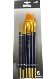Resim Miart Karma Fırça Seti 6 Lı Set 5/0-2-6-1/4-8-3/4 