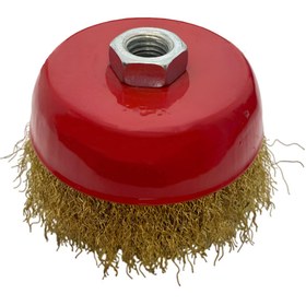 Resim HAS-TEC Saçaklı Çanak Fırça – Crimped Wire | Ø100 mm, Profesyonel Yüzey Temizleme ve Pas Giderme 