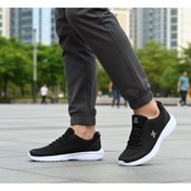 Resim LUTTOON Siyah Spor Ayakkabısı Konforlu Hava Alan Esnek Kaliteli Erkek Spor Ayakkabı 250 