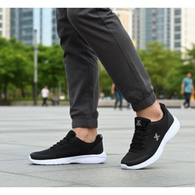 Resim LUTTOON Siyah Spor Ayakkabısı Konforlu Hava Alan Esnek Kaliteli Erkek Spor Ayakkabı 250 