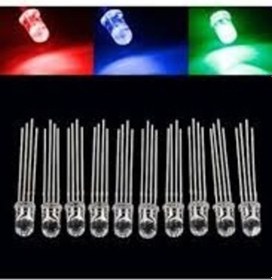 Resim 3V 5Mm 4 Bacak Anot Katot Rgb Led 