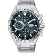 Resim Lorus Rm307jx9 Quartz Çelik Gri Siyah Kadran 10 Atm 44 Mm Erkek Kol Saati Gri 