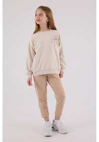 Resim U.S. Polo Assn. U.s. Polo Assn Kız Çocuk Krem Eşofman Takımı Us2313-c-v2 KREM 