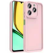 Resim Bilişim Aksesuar Realme C61 Kılıf Kamera Korumalı Sah Ananas Kapak - Pembe 