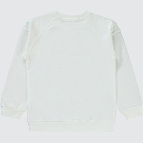 Resim Civil Boys Erkek Çocuk Sweatshirt 6-9 Yaş Saks Ekru 