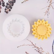 Resim El Yapımı Sabun ve Fondan için Ayçiçeği Silikon Kalıp - Elektriksiz, Gıda Güvenli Pişirme Aksesuarı DIY Pasta Süsleme & Kil El Sanatları için 