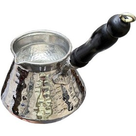 Resim Antepsepeti Gümüş Kaplama Tombik Cezve 