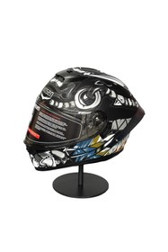 Resim WOSEN Ws-602 Güneş Gözlüklü Full Face Kask (Şeffaf Vizörlü) MATT BLACK W5 (602) 