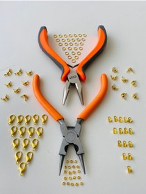 Resim YAĞMUR BİJUTERİ Mini Hobi Penseleri Ve Takı Yapım Malzemeleri Seti - Gold 