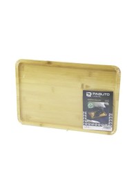 Resim Dikdörtgen Ahşap Bambu Sunum Tepsi 24x36cm 4741 12 Izgara 