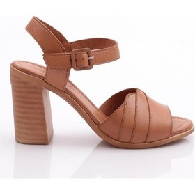 Resim Dgn 1830 Kadin Topuklu Sandalet 1830-2497-R1755 Taba 