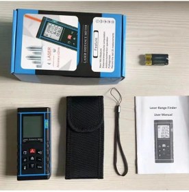 Resim Profesyonel 40 Metre Dijital Lazer Metre Ölçer Lcd Ekran, Su Terazili, Alan Hacim 