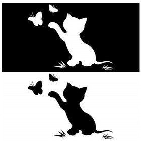 Resim Sones 10 Adet Disk Kedi Yansıtıcı Çizik Vücut Etiketi Siyah 