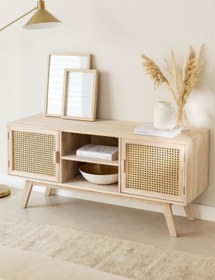 Resim ŞafakMobilya Ahşap Hazeran Stil Modern Çift Kapaklı Çok Amaçlı Dolap, Tv Ünitesi 