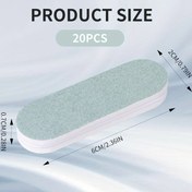 Resim 20 Adet Gümüş Parlatma Çubukları - İki Taraflı Takı Temizleme Barları, 2, 3" x 0, 74" Değerli Metaller & Mücevherler için, Güç Gerektirmez, Profesyonel & DIY Kullanım, Takı Temizleme Malzemeleri, Cilalı Yüzey, Dayanıklı Yapı 
